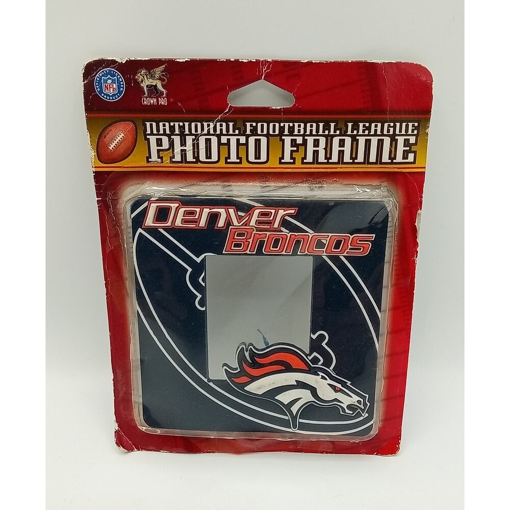 Vintage Denver Broncos NFL Magnetic Photo Frame for 2 x 2 Picture